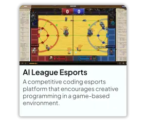 AI League Esports A competitive coding esports platform and encourages creative programming in a game-based environment